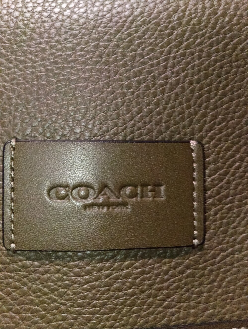 Coach Olive Green Unisex Signature Crossbody Bag - Picture 5 of 8